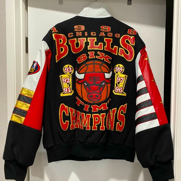 VINTAGE JEFF HAMILTON CHICAGO BULLS JACKET XL - Picture 1 of 3